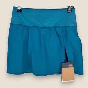 The North Face Arque Skirt Women XS Standard Teal Blue Zip Pocket Stretch NWT